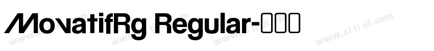 MovatifRg Regular字体转换